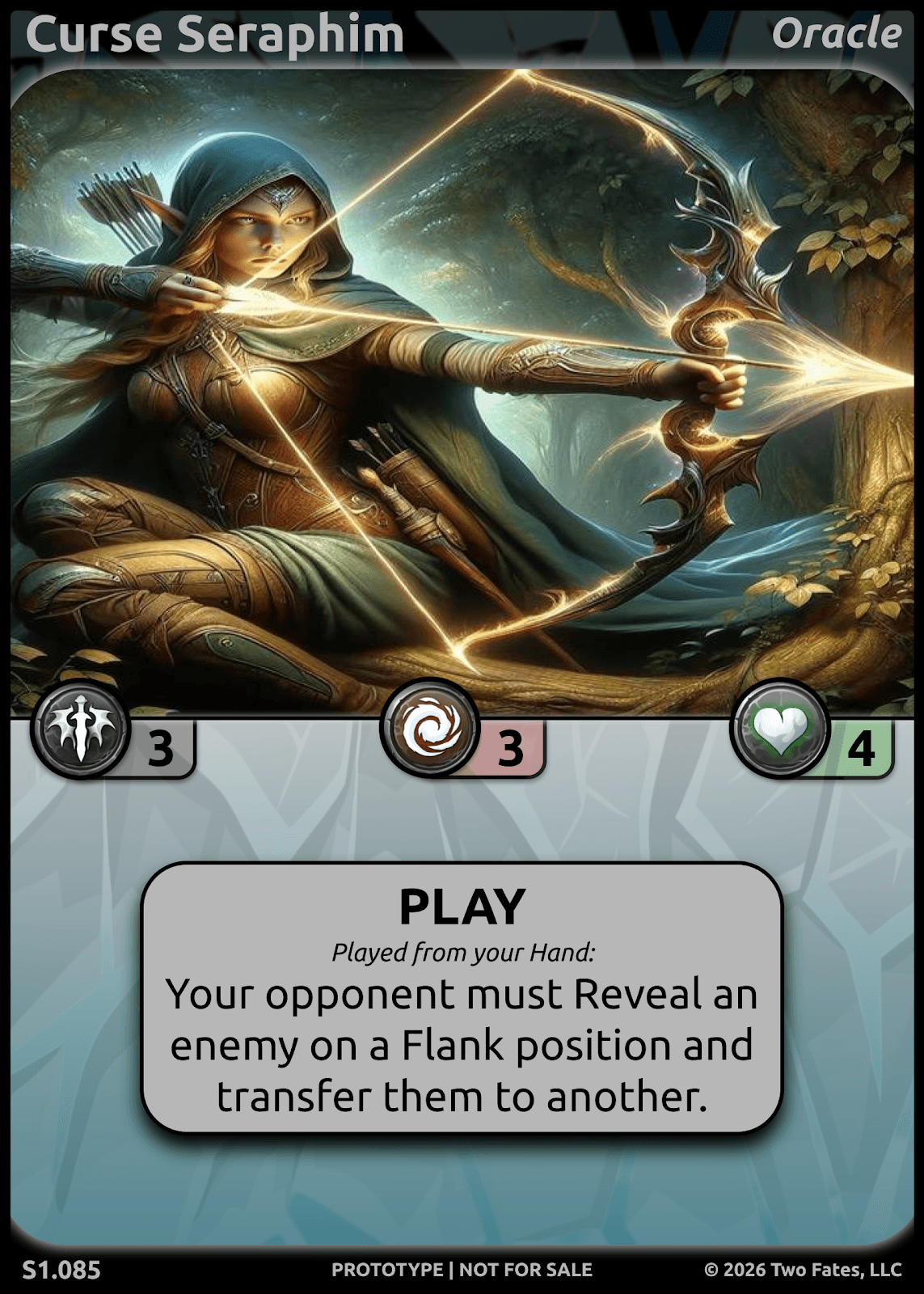 Curse Seraphim, a card from Two Fates Set 1