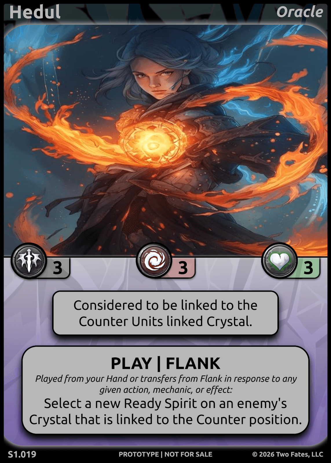 Hedul, a card from Two Fates Set 1
